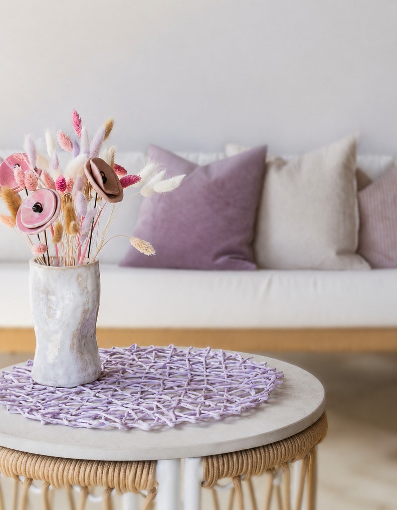 Ruhiger Raum mit Blumen – Ankommen